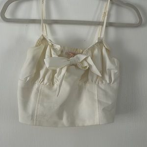 Ivory crop top